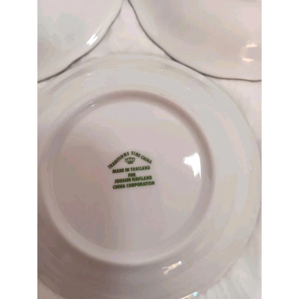 Johann Haviland Blue Garland Berry Bowls Traditions Fine China Thailand Set of 3